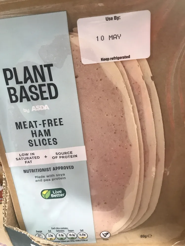 Meat free ham slices
