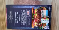 2 gourmet beef stek burgers