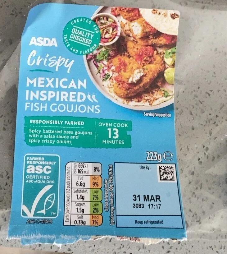 Mexican inspired fish goujons