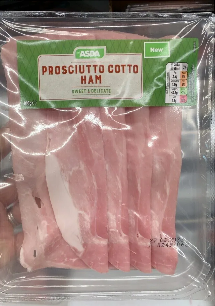 Prosciutto cotto ham