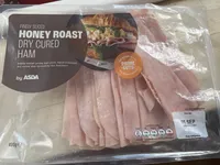 Finely sliced honey roast dry cured ham