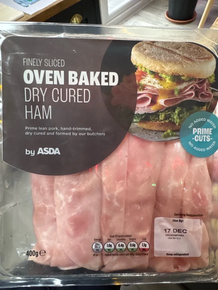Over baked dry cure ham