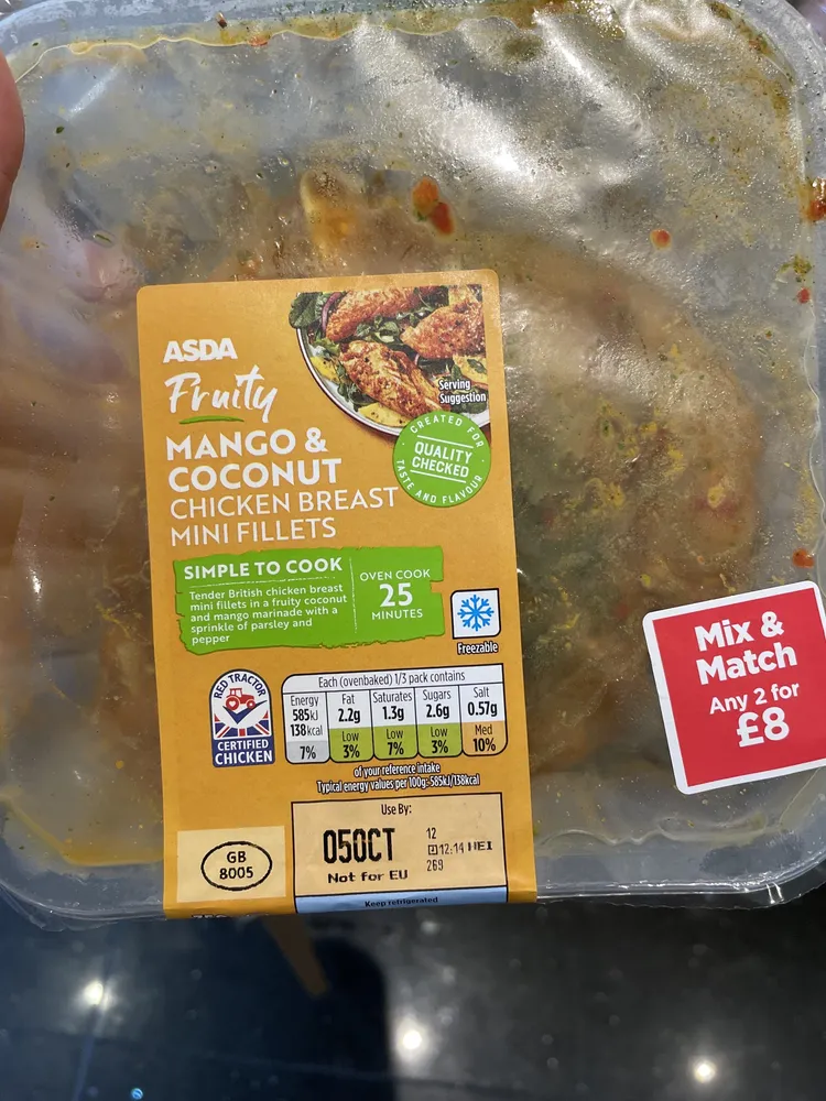 Mango & Coconut Chicken Breast Mini Fillets