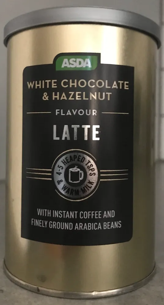 White Chocolate & Hazelnut Flavour Latte