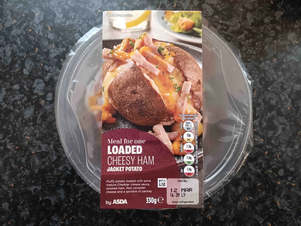 Loaded Cheesy Ham Jacket Potato