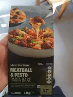 Meatball & Pesto Pasta Bake