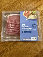 Asda 6 Unsmoked Back Bacon Rashers
