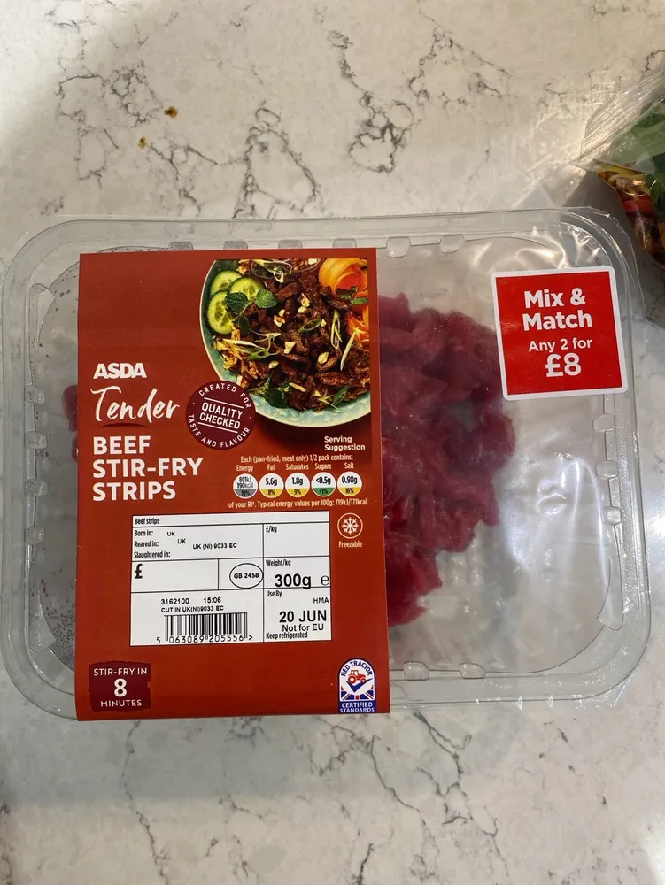 Beef, stirfry strips