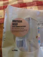 British Beef With Onion Chutney On Thick White Bread