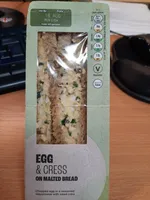 Egg & Cress on Malted Bread