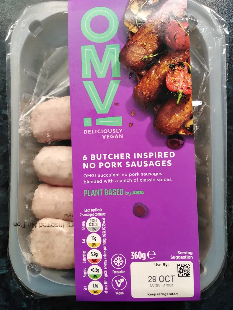 6 Butcher Inspired No Pork Sausages