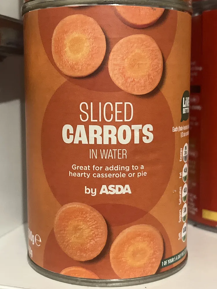 Sliced Carrots in Water