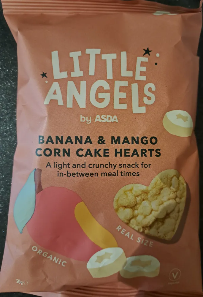 Banana & Mango Corn Cake Hearts