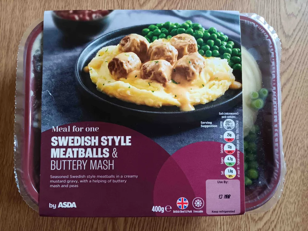 Swedish Style Meatballs & Buttery Mash