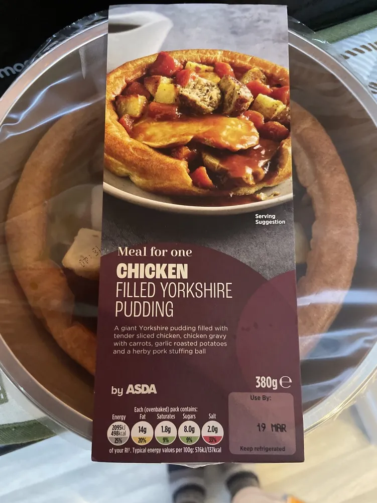 Chicken Filled Yorkshire Pudding