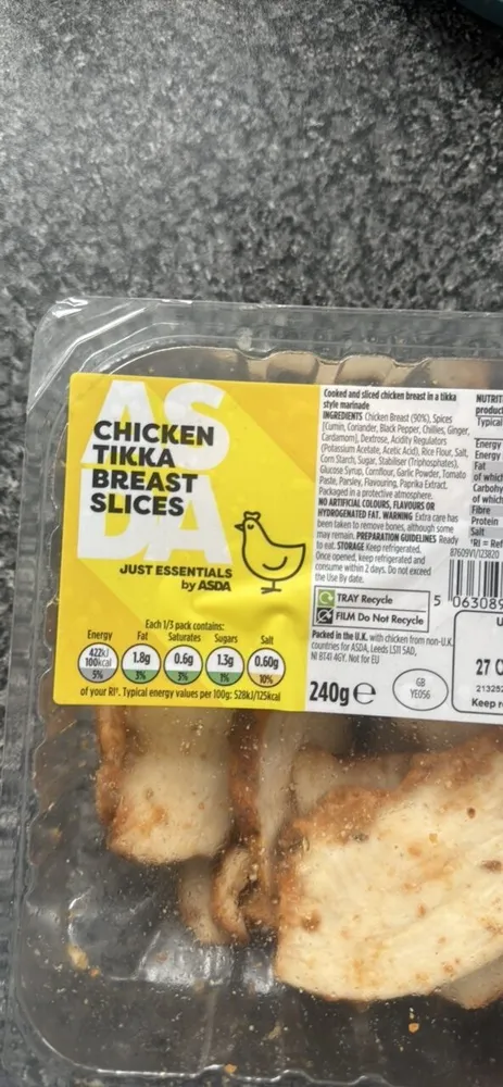 Chicken Tikka Breast Slices