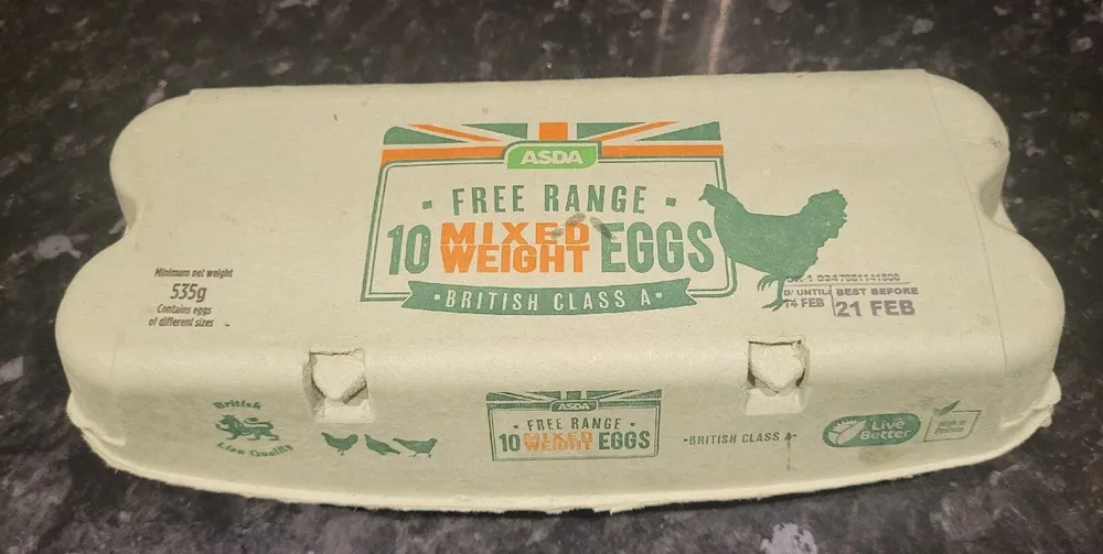 Free Range 10 Mixed Weight Eggs
