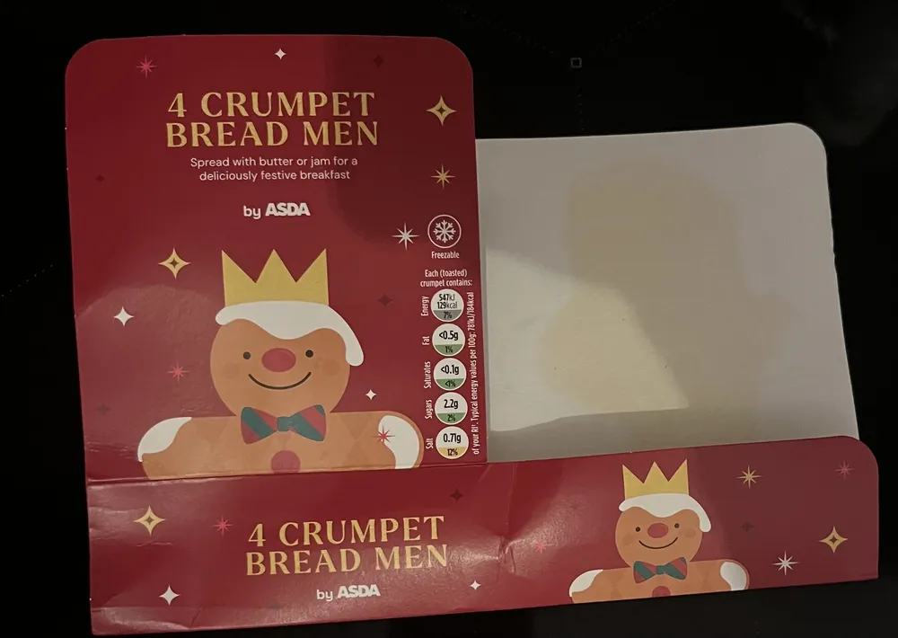 4 CRUMPET BREAD MEN