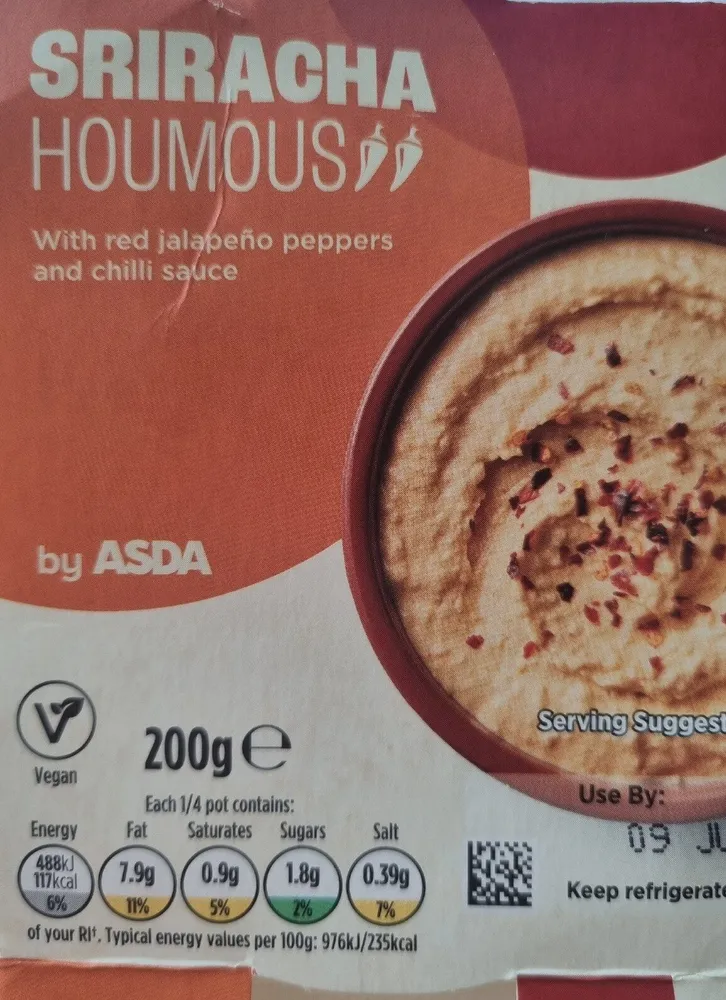 Siracha Houmous by ASDA