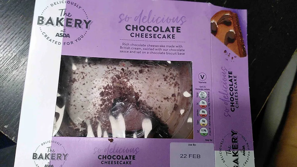 So delicious chocolate cheesecake