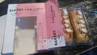 2 Jam and cream doughnuts