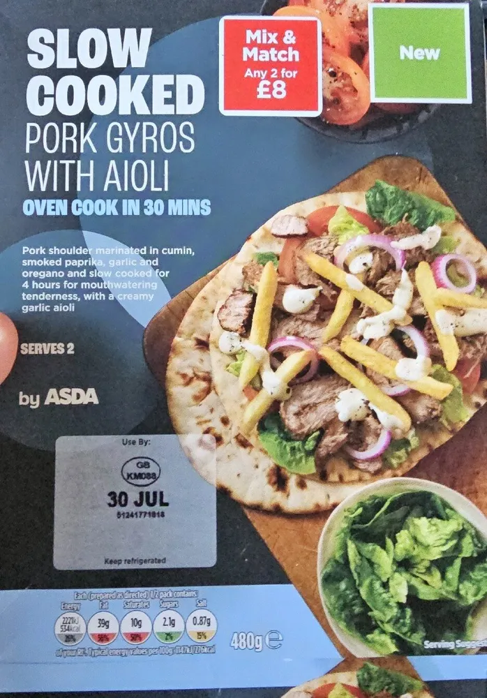 Slow Cooked Pork Gyros With Aioli