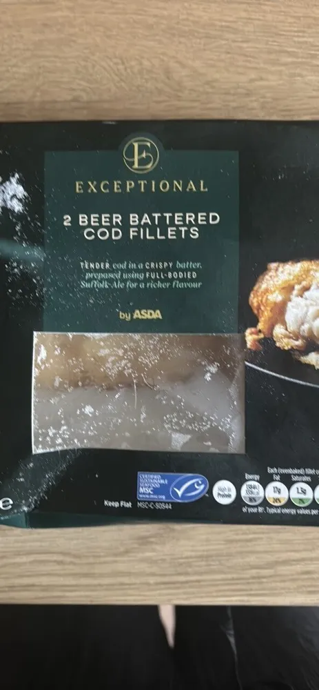 2 Beer Battered Cod Fillets