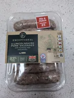 Exceptional by ASDA 6 Lincolnshire Pork Sausages 400g