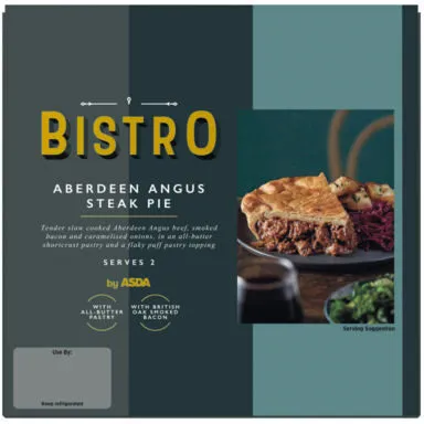 Asda Bistro Aberdeen Angus Steak Pie