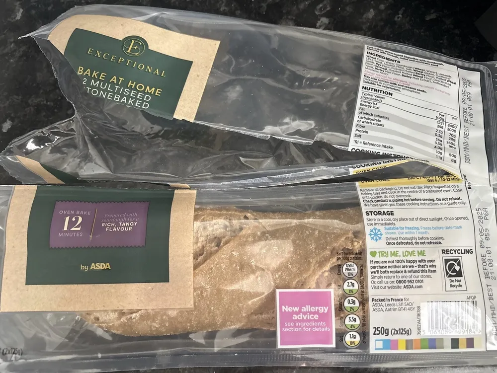 Bake At Hone Multiseed Stonebaked Baguettes