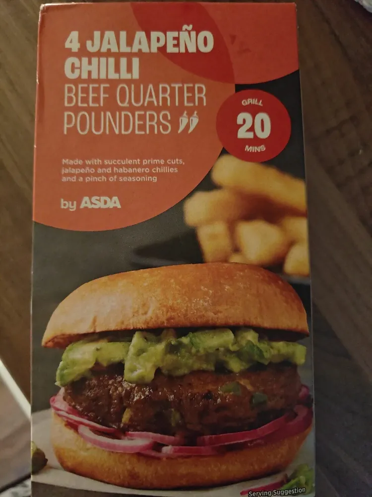 4 Jalapēno Chilli Beef Quarter Pounders
