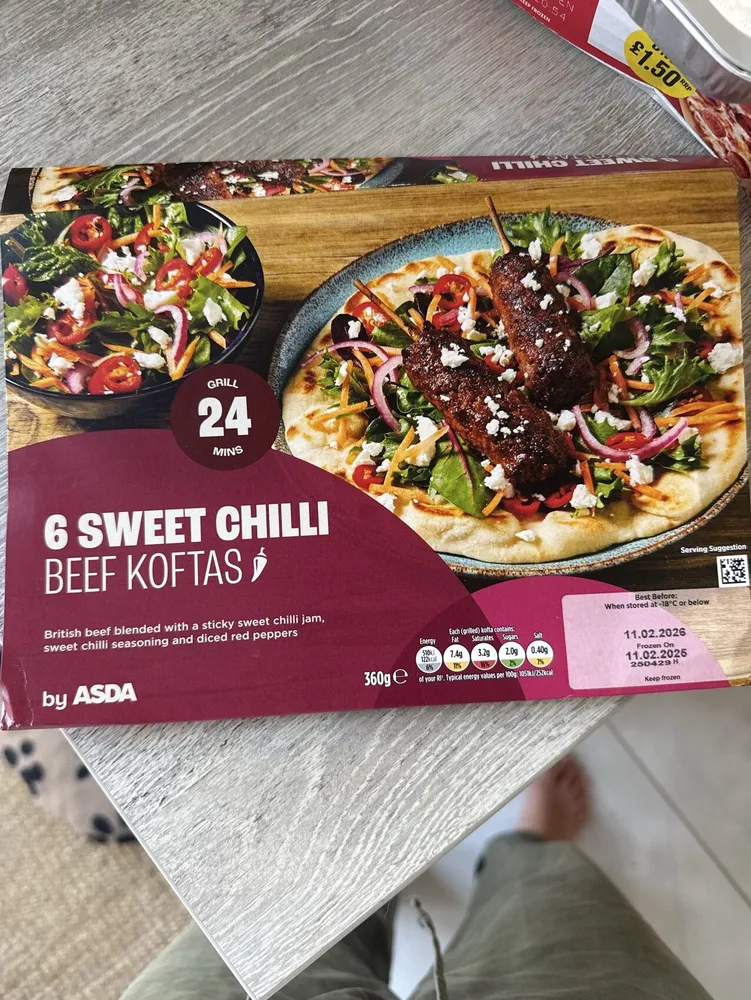 Chilli beef koftas