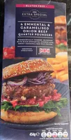 4 Emmental & Caramelised Onion Beef Quarter Pounders