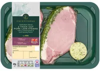 Thick Cut Pork Loin Steak (Roasted Garlic & Herb Butter)