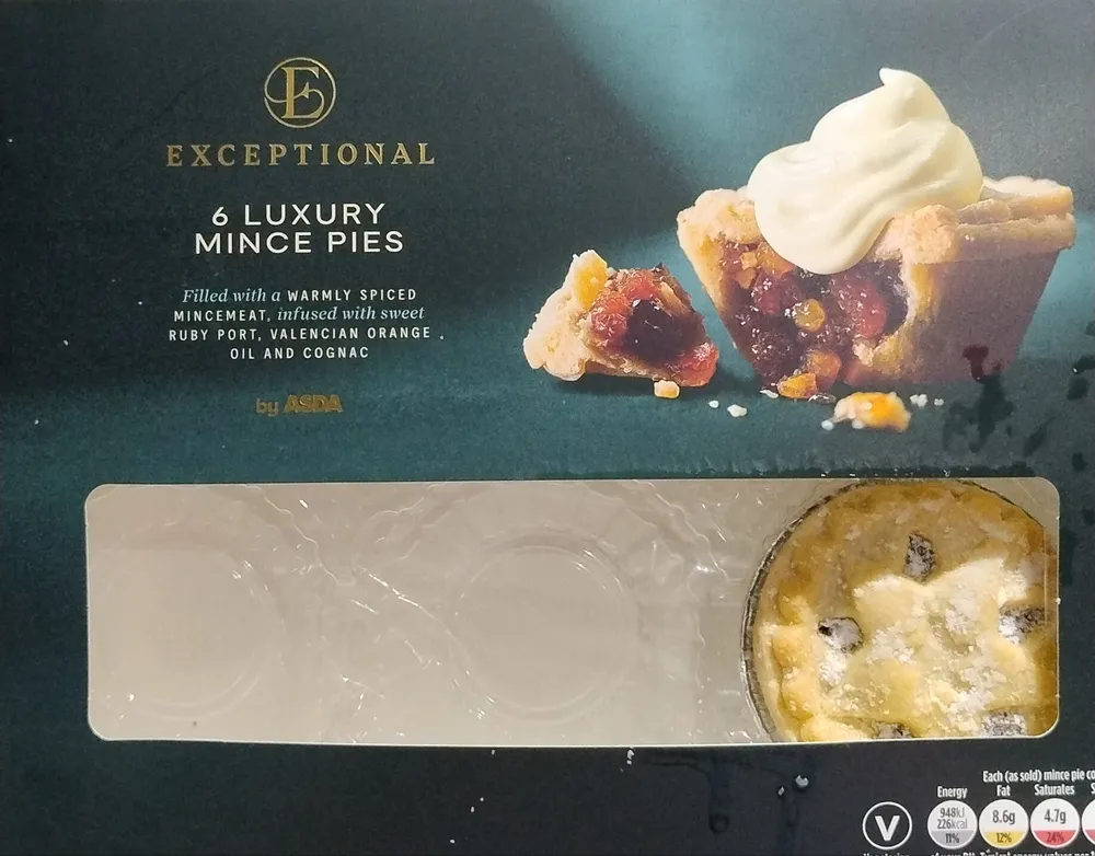 6 Luxury Mince Pies