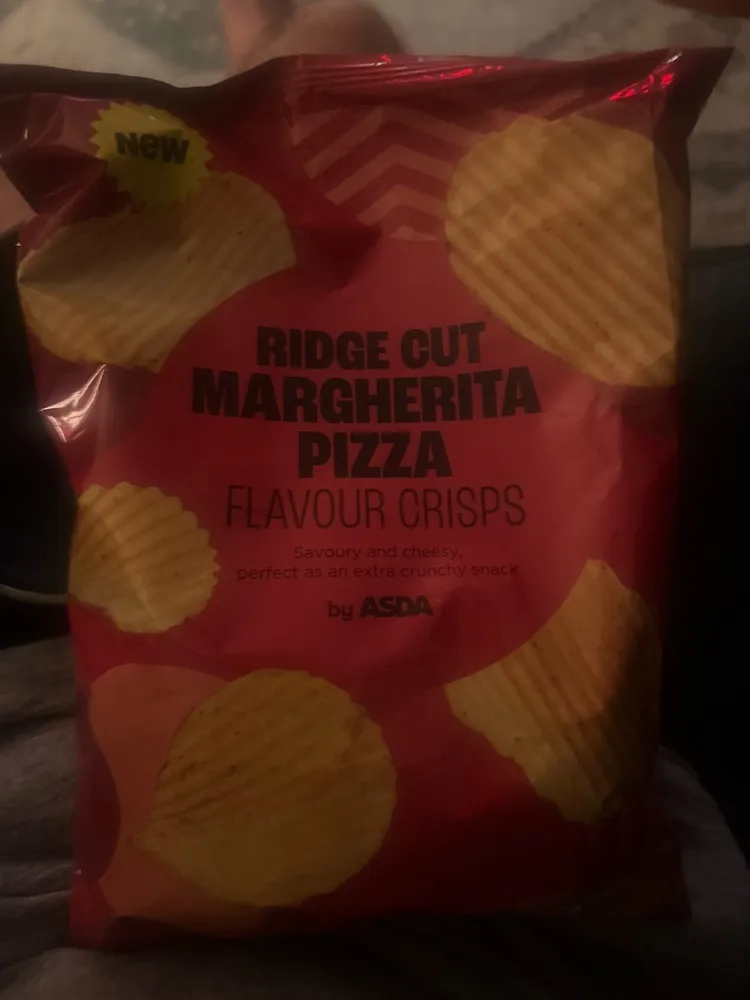 Ridge Cut Margherita Pizza Flavour Crisps