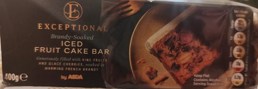 Iced Fruit Cake Bar