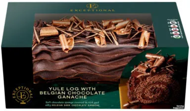 Yule Log With Belgian Chocolate Ganache