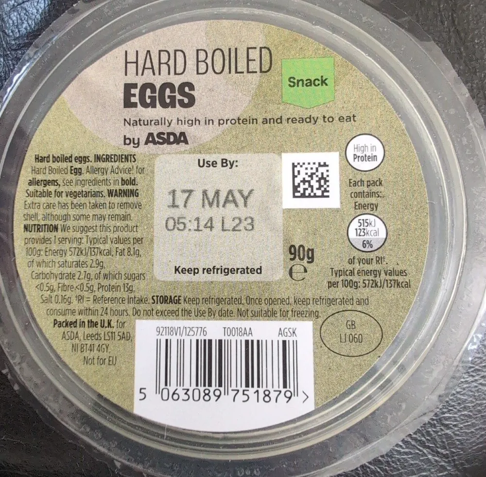 HARD BOILED EGGS