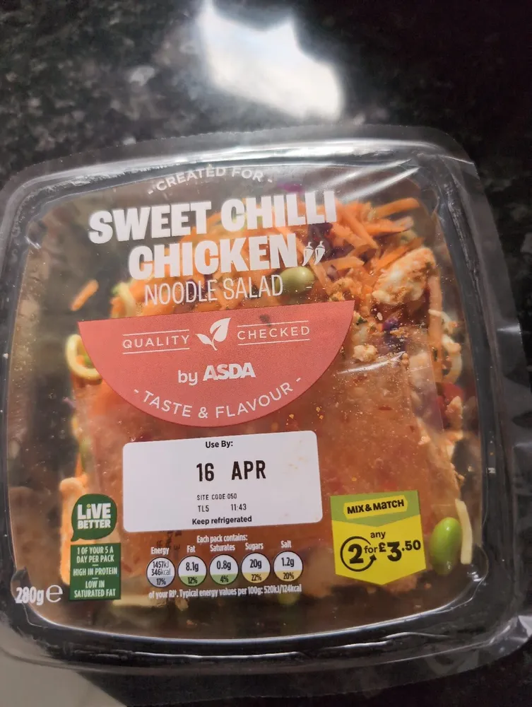 Sweet Chilli Chicken Noodle Salad