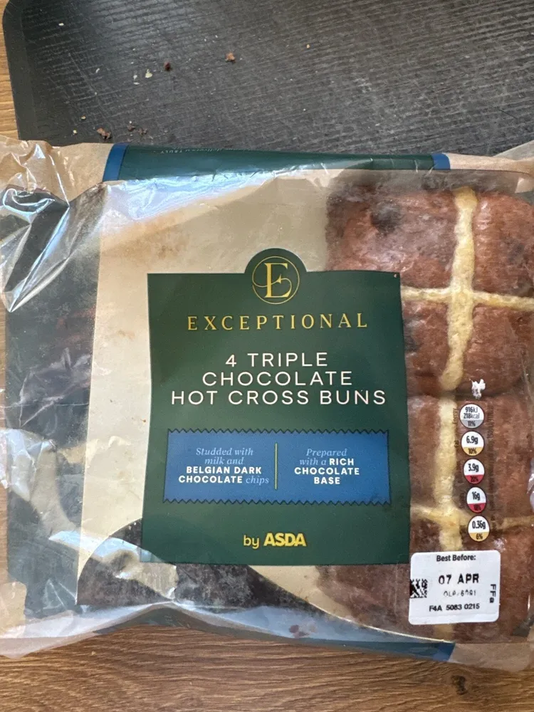 Triple Chocolate Hot Cross Bun