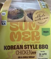 Korean Style BBQ Chicken Chilli Wrap