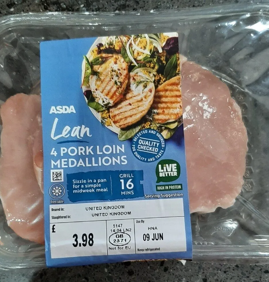 Lean Pork Loin Medallions