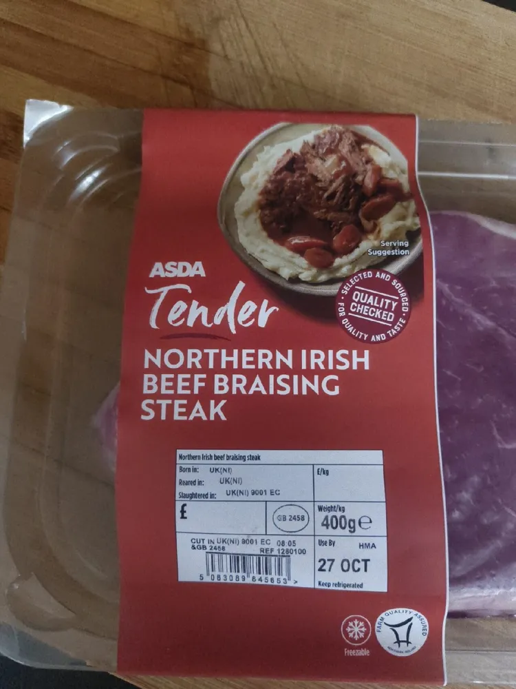 Northern Irish Beef Brising Steak
