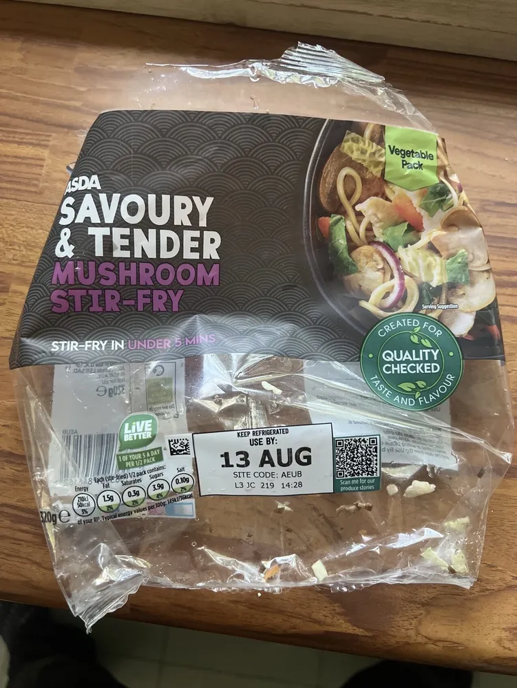 Asda Mushroom Stir Fry