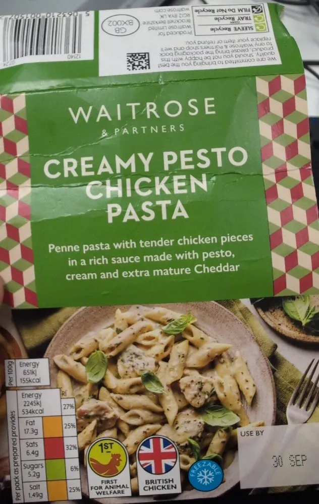 Creamy Pesto Chicken Pasta