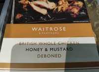 Honey and mustard whole chicken
