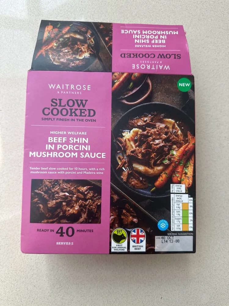 Beef Shin In Porcini Mushroom Sauce