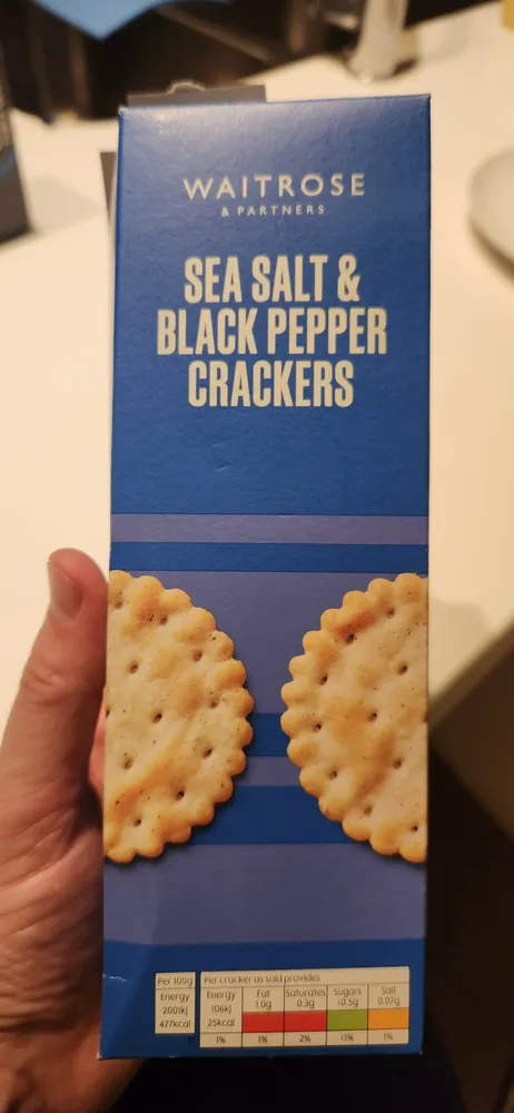 Sea Salt & Black Pepper Crackers