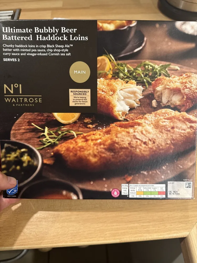 Ultimate Bubbly Beer Battered Haddock Loins
